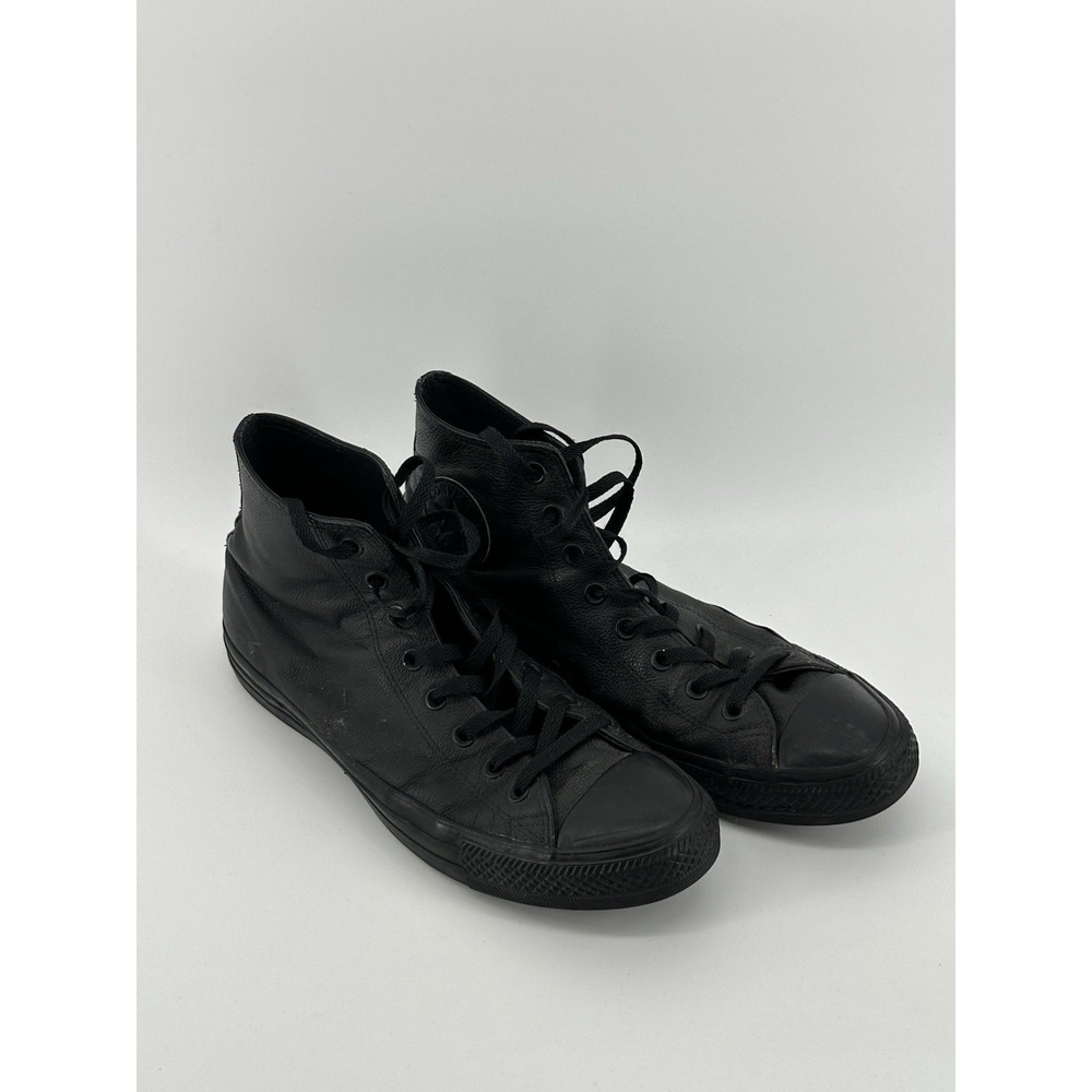 Converse Chuck Taylor All Star Men's High Top Leather Lace-Up Sneakers Black